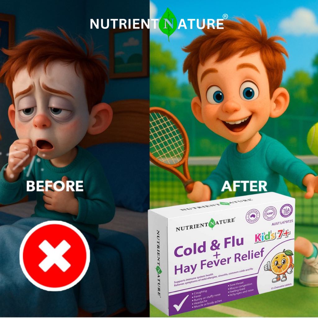Cold & Flu + Hay Fever Relief (kids)