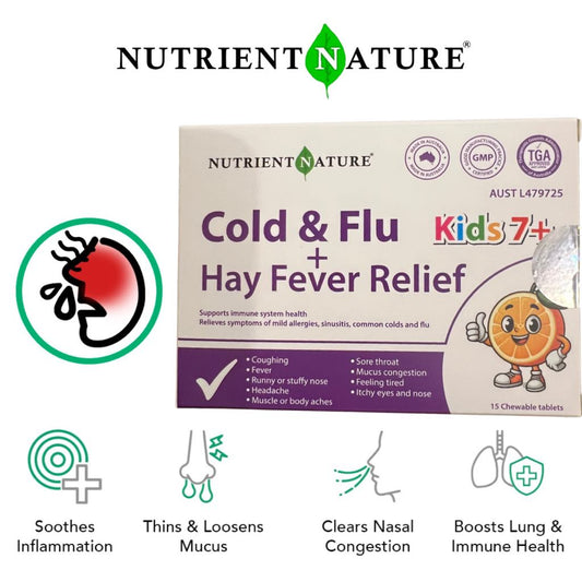 Cold & Flu + Hay Fever Relief (kids)
