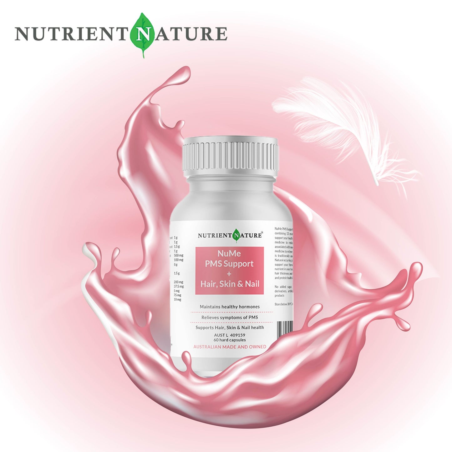 NuMe PMS Support + Hair, Skin & Nail